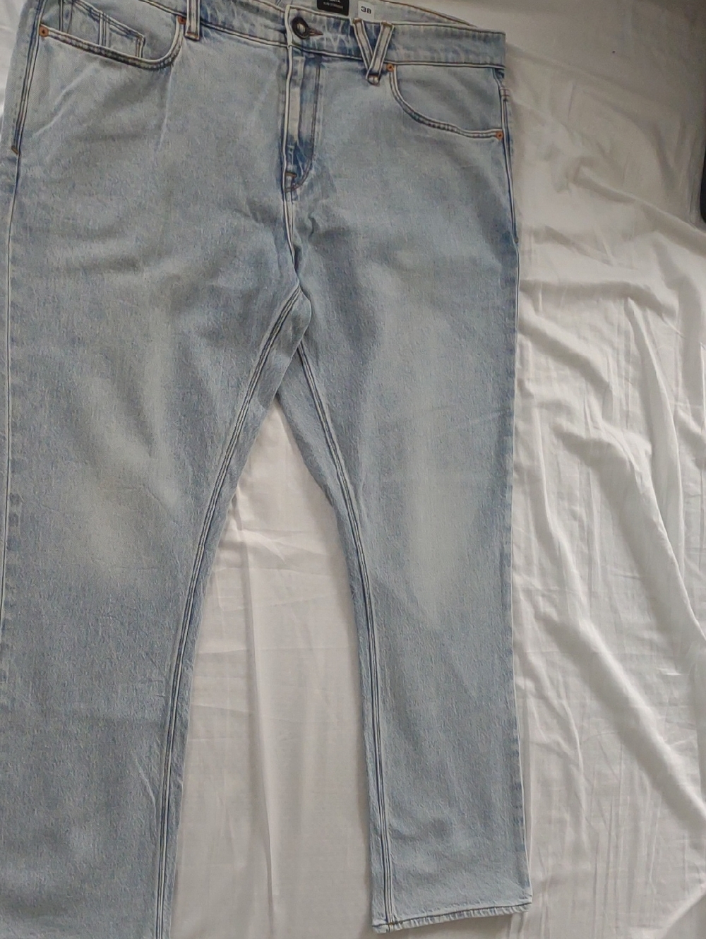 Volcom Light Blue Slim Straight Jeans
